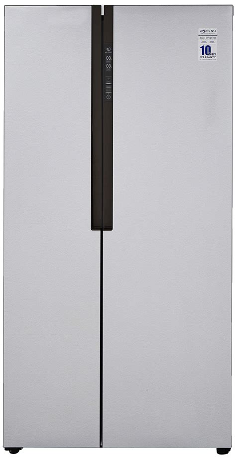 Haier 565 L Inverter Side-by-Side Door Refrigerator (HRF-619SS, Silver ...
