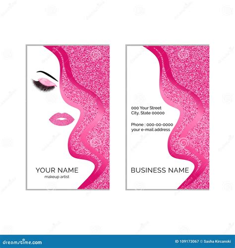 Makeup Artist Business Card Template 的图像结果
