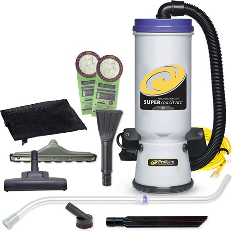 Amazon.com: ProTeam Commercial Backpack Vacuum Cleaner, Super CoachVac ...