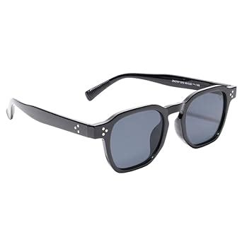 Buy EYEJACK Square Sunglasses for Men & Women (Black Lens | Shine Black ...