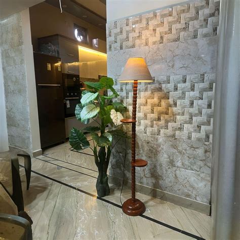 Modern Industrial Floor Lamp With Brown Finish for Living Room Corners ...