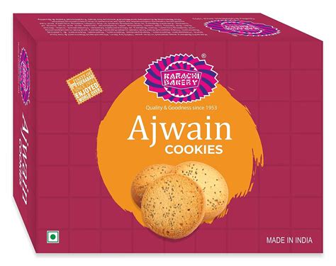Karachi Bakery Ajwain Cookies, 400g : Amazon.in: Grocery & Gourmet Foods