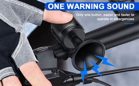 Buy Electric Bike Horn with 120dB Sound, 300mAh Battery, Waterproof ...