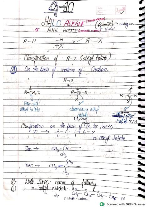 Haloalkanes - Comprehensive Notes on Classification and Reactions - Studocu