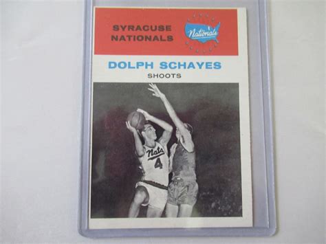 Sold Price: 1961-62 Fleer Basketball Dolph Schayes o/c sharp - Invalid ...