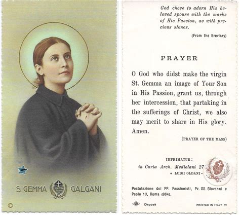 Saint Gemma Galgani | Saint quotes catholic, Catholic prayers, Catholic ...