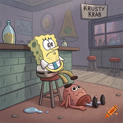 Spongebob On The Floor