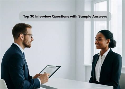 Sample Interview Questions and Answers 的图像结果