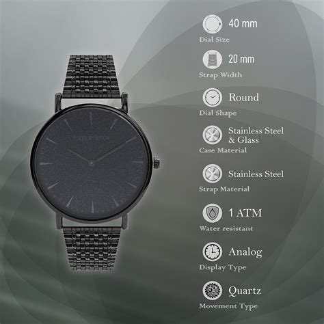 Joker & Witch Phile All Black Unisex Watch - For Men & Women
