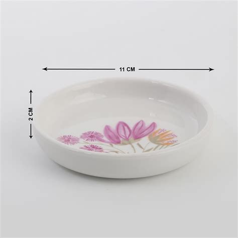 Buy Mekong Ceramic Printed Soap Dish from Home Centre at just INR 199.0