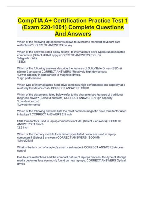 Image result for CompTIA a Certification Test Practice