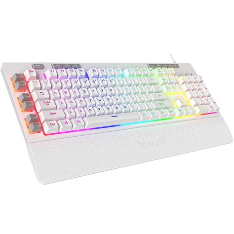 Shiva K512- Wired Membrane Keyboard RGB White – Redragon India