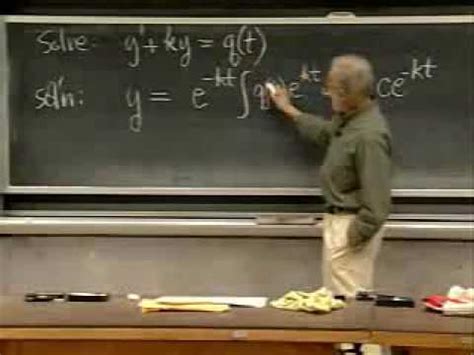 Lec 7 - MIT 18.03 Differential Equations, Spring 2006 Video Lecture