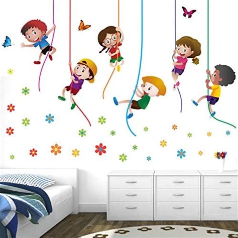 Buy StickMe 'Kids Playing Climbing Up The - Rope Baby - Kids - Learning ...