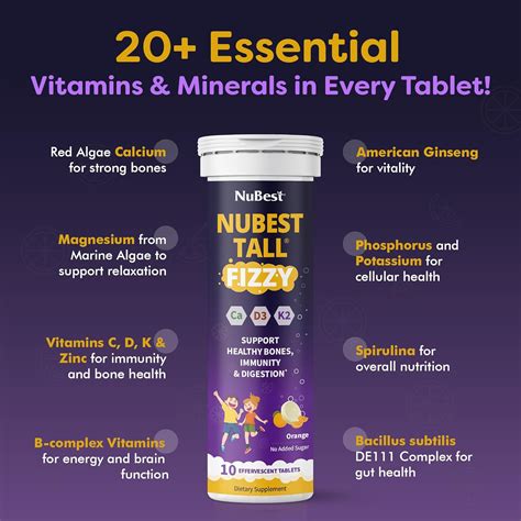 NuBest Tall Fizzy | Bone Strength, Immunity, India | Ubuy
