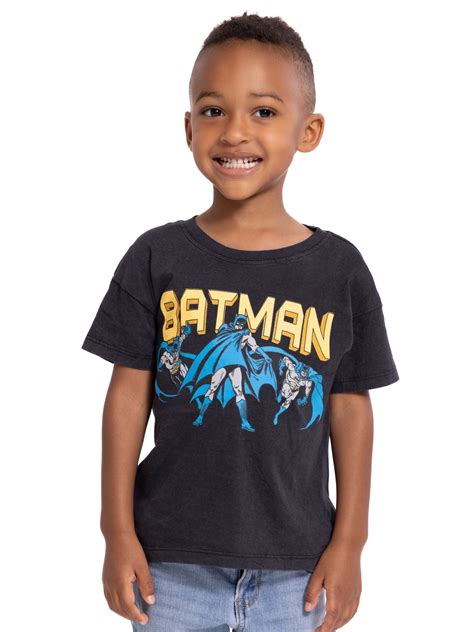 DC Comics Toddler Boys' Batman Graphic Tee with Short Sleeves, Sizes ...