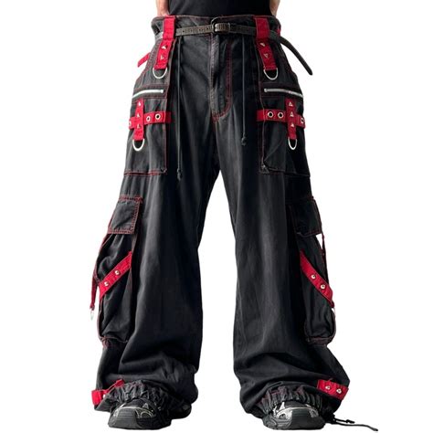 【TRIPP NYC】 Studs Zip Gimmick Special Bondage Design Wide Pants ...