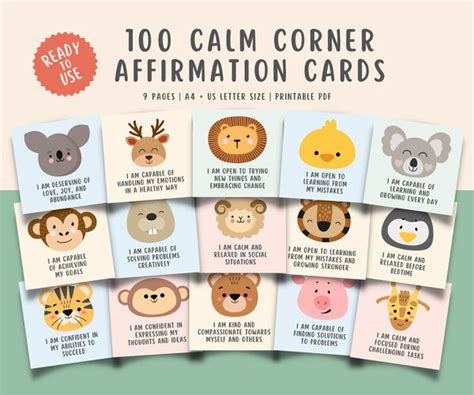 100 Positive Affirmation Cards for Kids and Teens – MindSpace