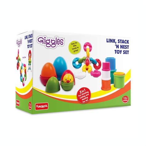 Giggles Funskool Link Stack N Nest, Nesting & Stackable Toy Blocks for ...