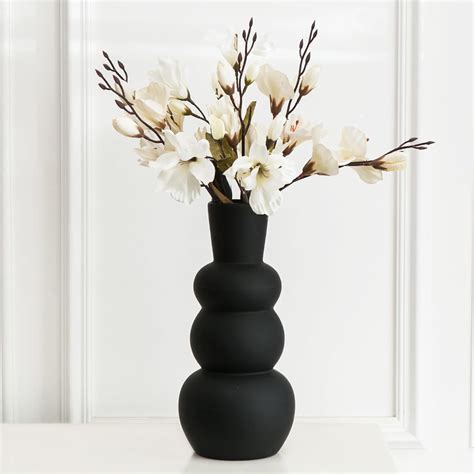 Tenforie Black Ceramic Vase, Modern Dried Flower India | Ubuy