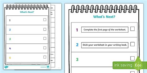 What's Next? Task Cards | Organisation | Twinkl Resources