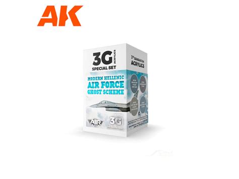 Modern Hellenic Air Force Ghost Scheme Set AK Interactive acrylic color ...