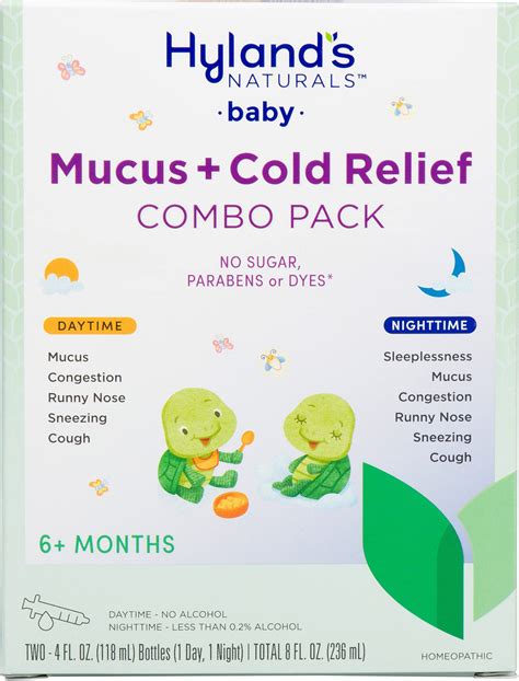 Infant and Baby Cold Medicine, Hyland's Naturals Baby Mucus + Cold ...