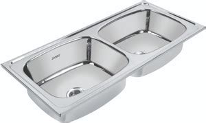 JANKI Stainless Steel Double Bowl Kitchen Sink 45x20x9 Inch/High ...
