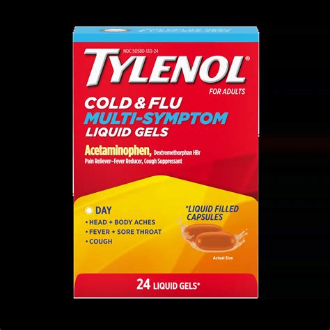 TYLENOL® Nighttime Cold & Flu Multi-Symptom Relief Liquid Gels