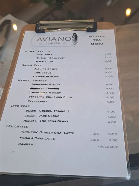 Aviano Coffee Cherry Creek North Menu - Updated October 2025
