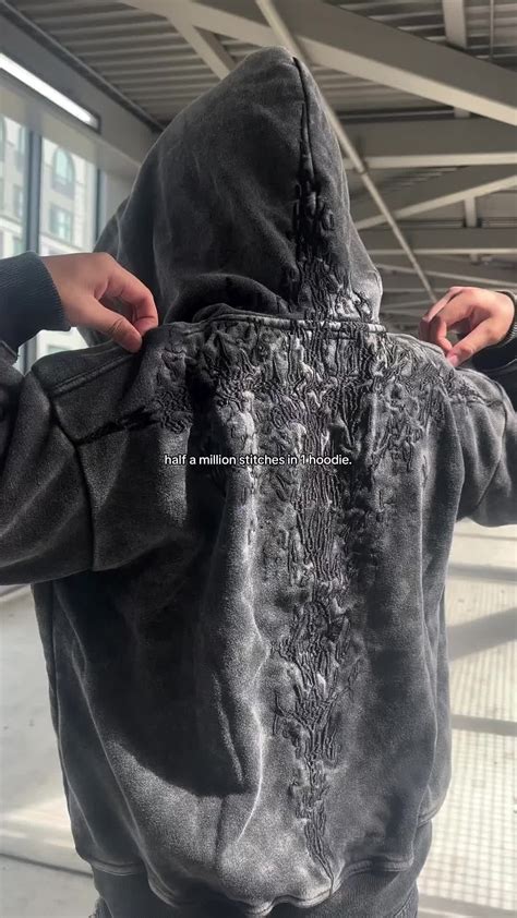 HALF A MILLION EMBROIDERED HOODIE | Embroidered hoodie, Hoodies, Terry cotton