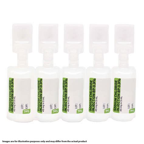 Sodium Chloride 0.9% 5ml Ampoules (50) - Medi-Dent