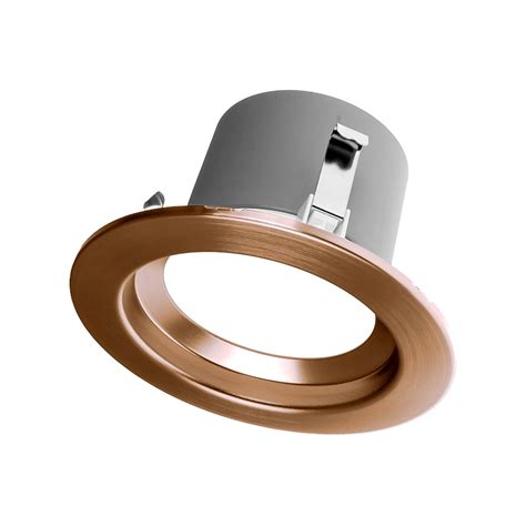 Nicor Lighting DCR4 Aged Copper 4-in 623-Lumen Warm White Round ...