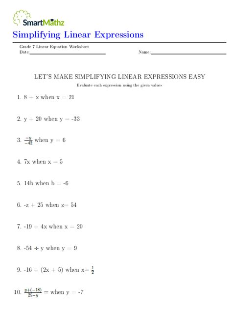 Image result for Simplifying Linear Equations