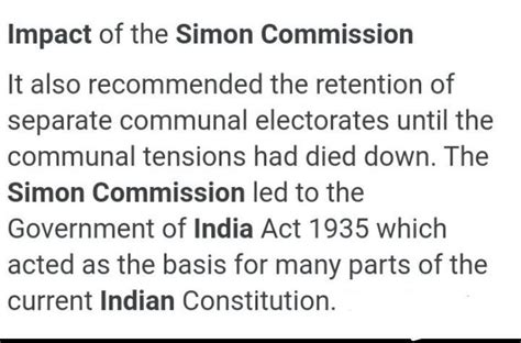 What is the impact of simon commission in India, class 10 - Brainly.in