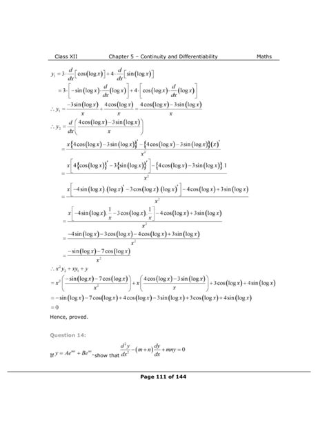 NCERT Class 12 Maths Chapter 5 Exercise 5.7 Solutions - eSaral