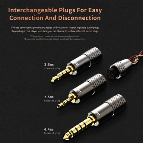 CVJ VS400 Modular Upgrade Cable for IEM | Concept Kart