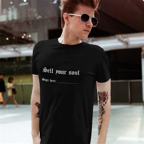 Rock T-shirt - Sell Your Soul Sign Here | Heren- & Damesfit