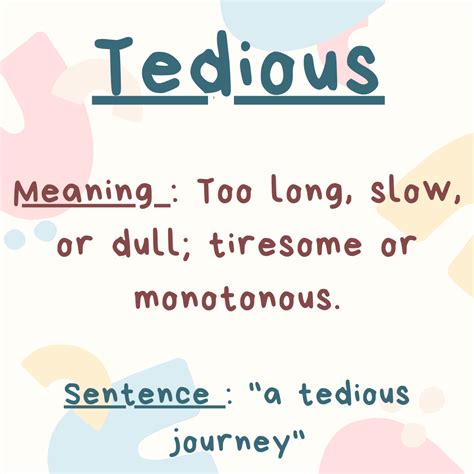 Synonyms Of Tedium