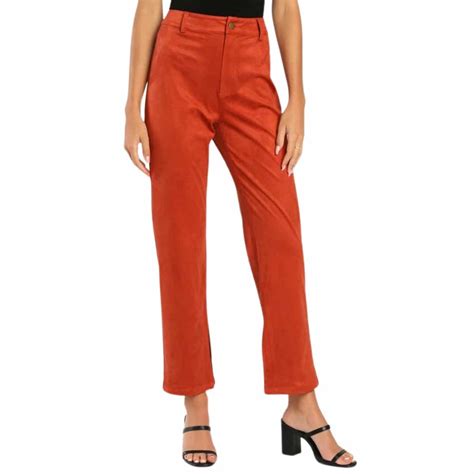 Low Rise Women's Suede Pants | Versatile Styling Options