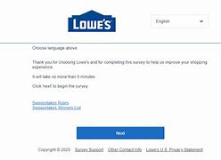 Image result for Lowe's.com Survey