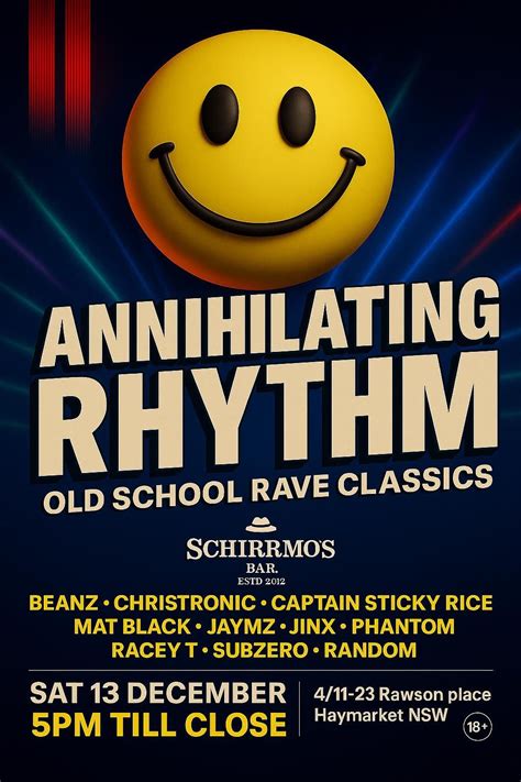 Annihilating Rhythm , Schirrmo's Bar, Sydney, 13 December 2025 | AllEvents