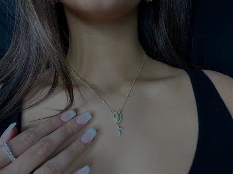 Cross and Mary Necklace – Alexandra Madison