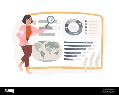 Business intelligence dashboard isolated concept vector illustration ...