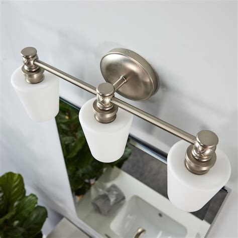 Generation Lighting Cafe 23.13-in 3-Light Satin Nickel Transitional ...