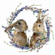 Image result for Bunny Watercolor Art