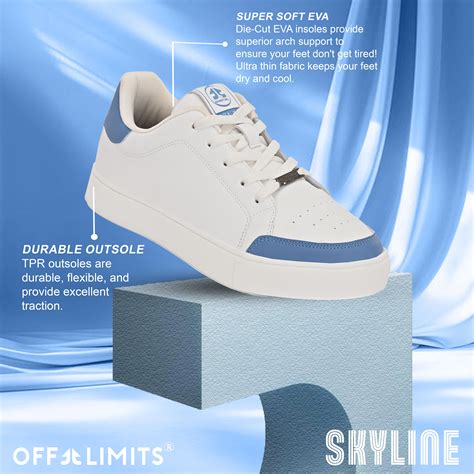 SKYLINE - OFF WHITE/BLUE