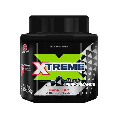 Amazon.com : Xtreme Performance Black Styling Hair Gel with Aloe Vera ...