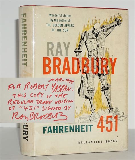 FAHRENHEIT 451 (Signed) by RAY BRADBURY: Fine Hardcover (1953) 1st ...