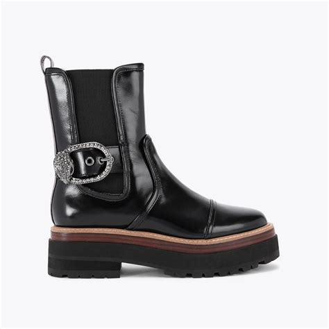 MAYFAIR CHELSEA BOOT Black Leather Chelsea Boot by KURT GEIGER LONDON